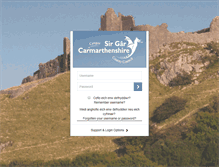 Tablet Screenshot of carmarthenshire.learningpool.com